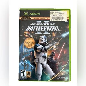 Star Wars Battlefront 2 II (Microsoft Xbox, 2005)  with Manual Complete CIB